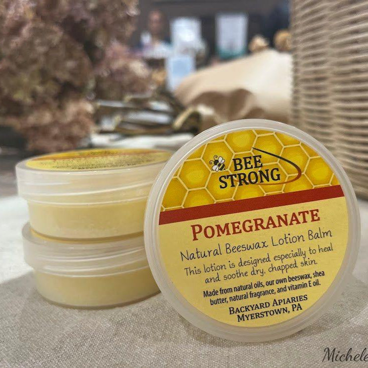 Backyard Apiaries Pomegranate Natural Beeswax Lotion Balm (3 oz.)