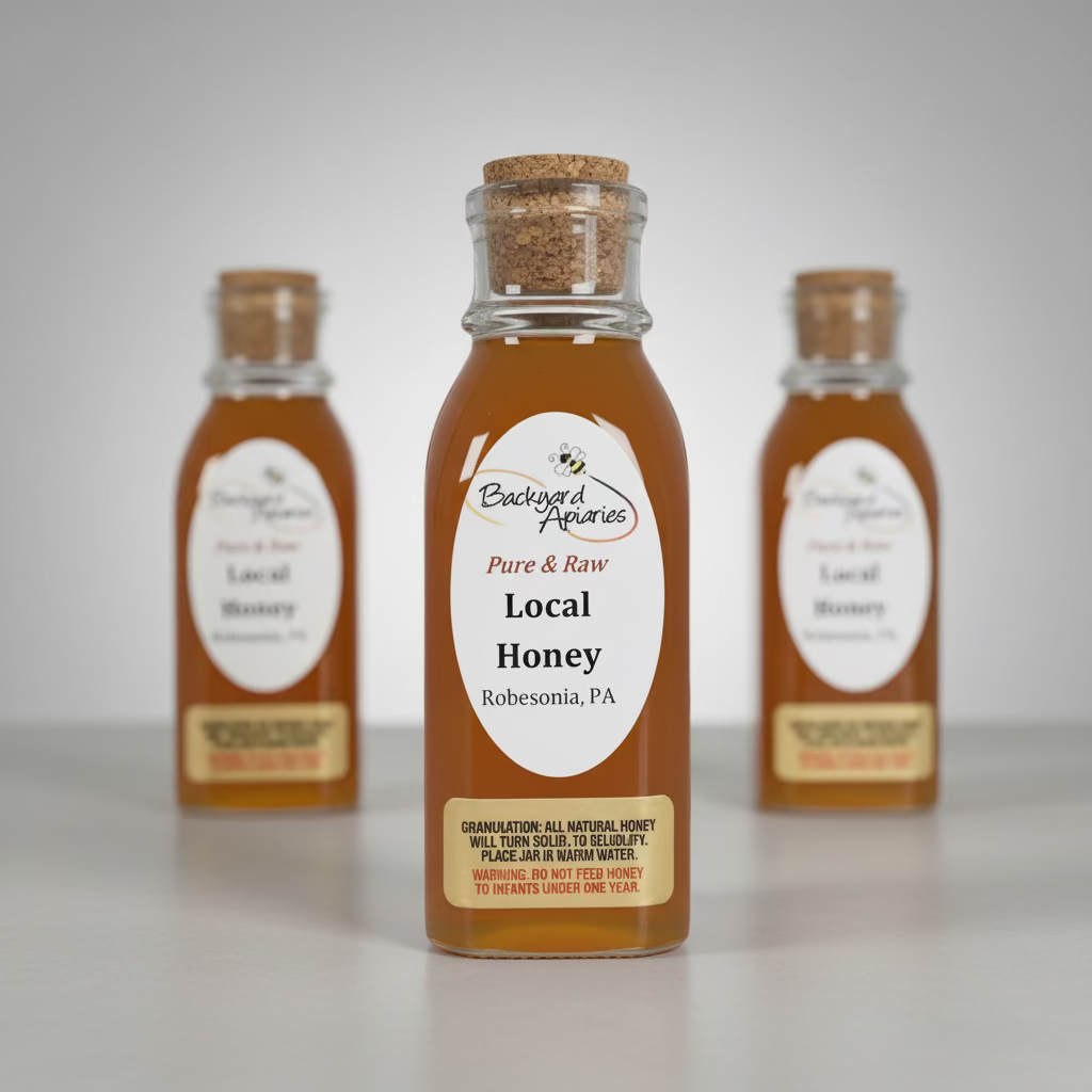 Backyard Apiaries Pure & Raw Local Honey (8 oz.)