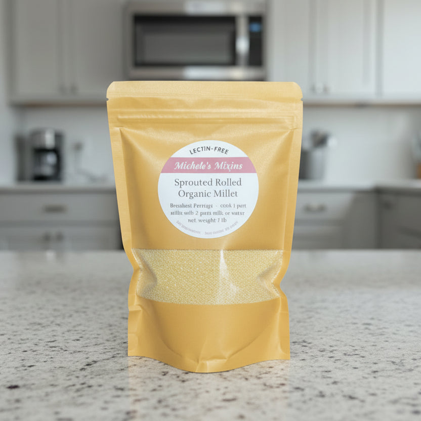 Sprouted Rolled Organic Millet (1 lb.)