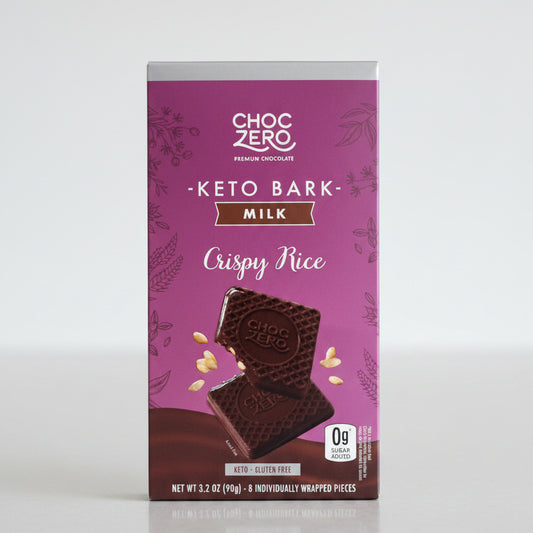 Choc Zero Milk Chocolate Crispy Rice Keto Bark
