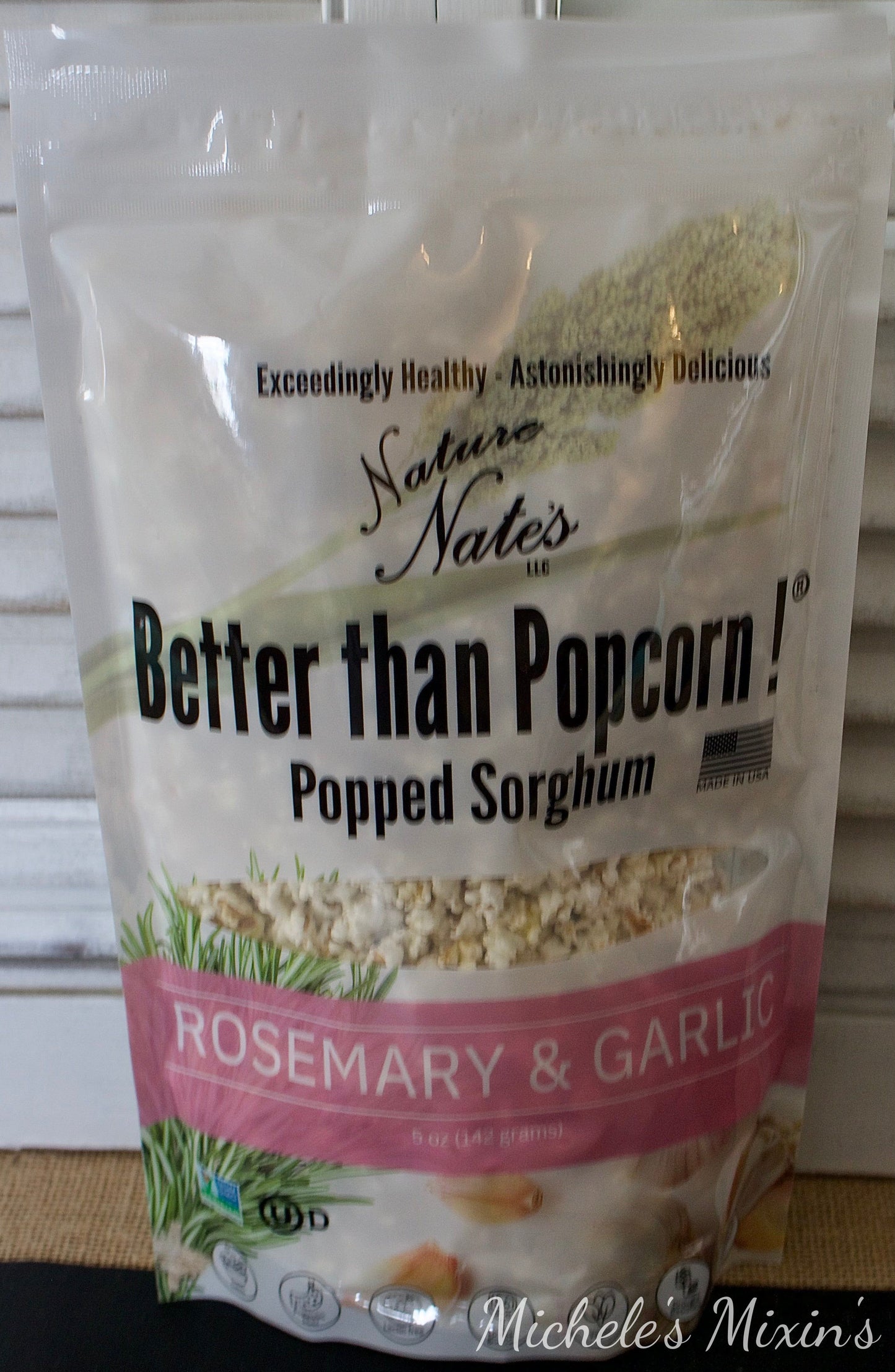 Nature Nate's Popped Sorghum Rosemary & Garlic (5 oz.)