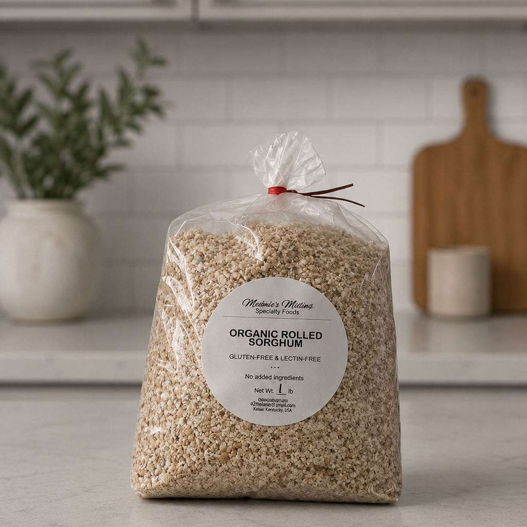 Organic Gluten-Free Rolled Sorghum, Rolled Oat Alternative (16 oz.)
