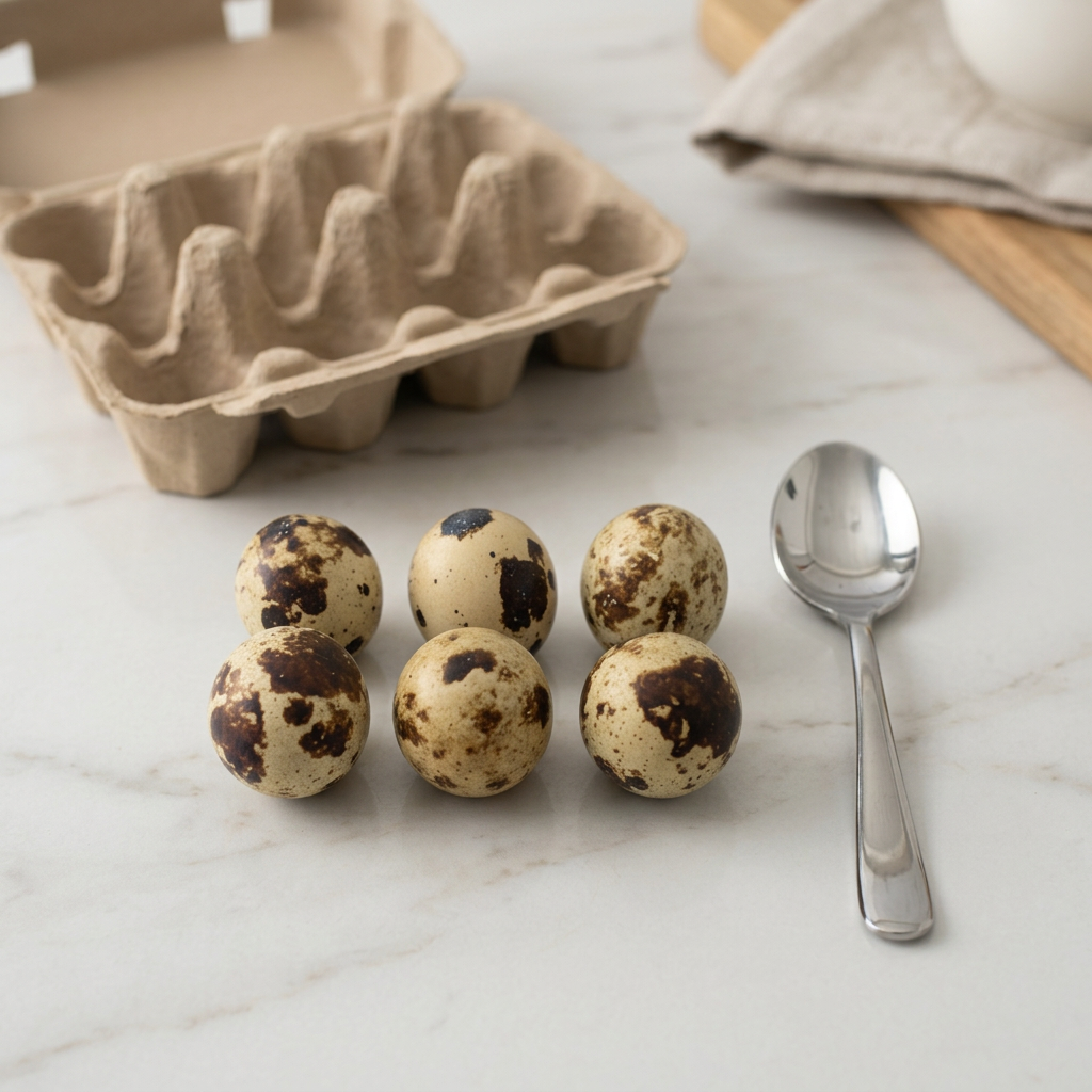 Quail egg contents preview