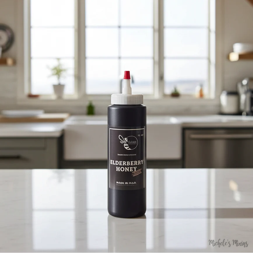 Watermarked - Firebee Elderberry Raw Honey (12.9 oz.)